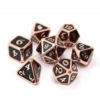 7 Piece RPG Set Mythica Copper Onyx