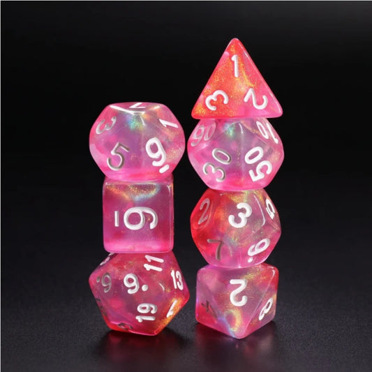 Pink Bunny Dice Set