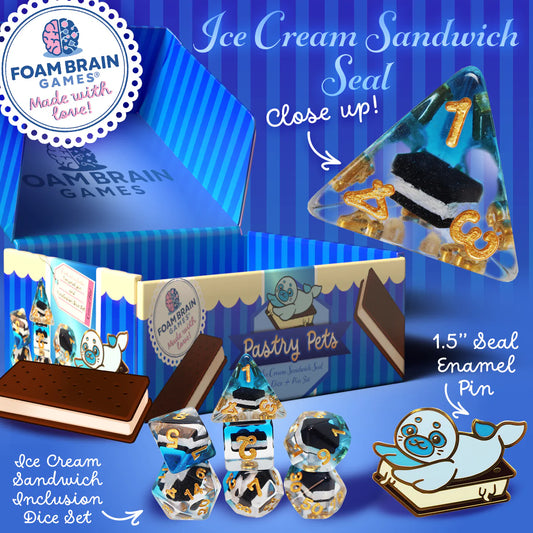 Pastry Pets  Dice & Pin Set