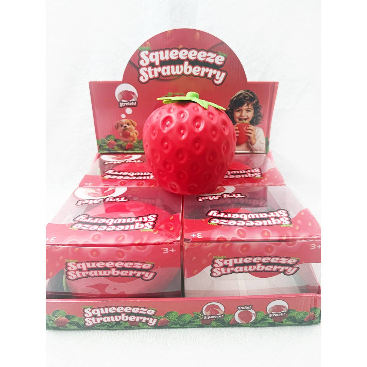 Jumbo Strawberry Squeeze Toy