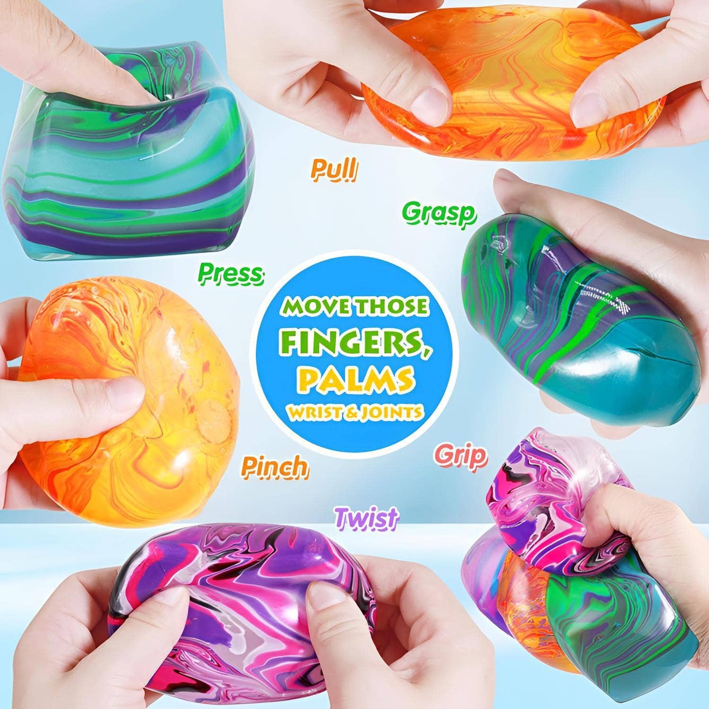 Marble Ice Cube Squishy Slow Rising Stress Toy