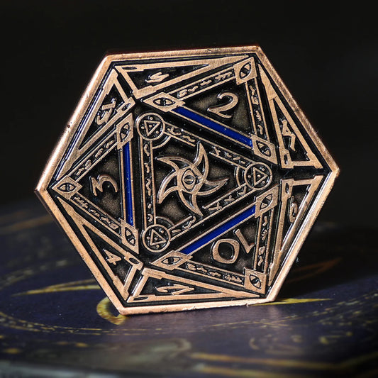 Astral Elder Sign d2 Coin Copper