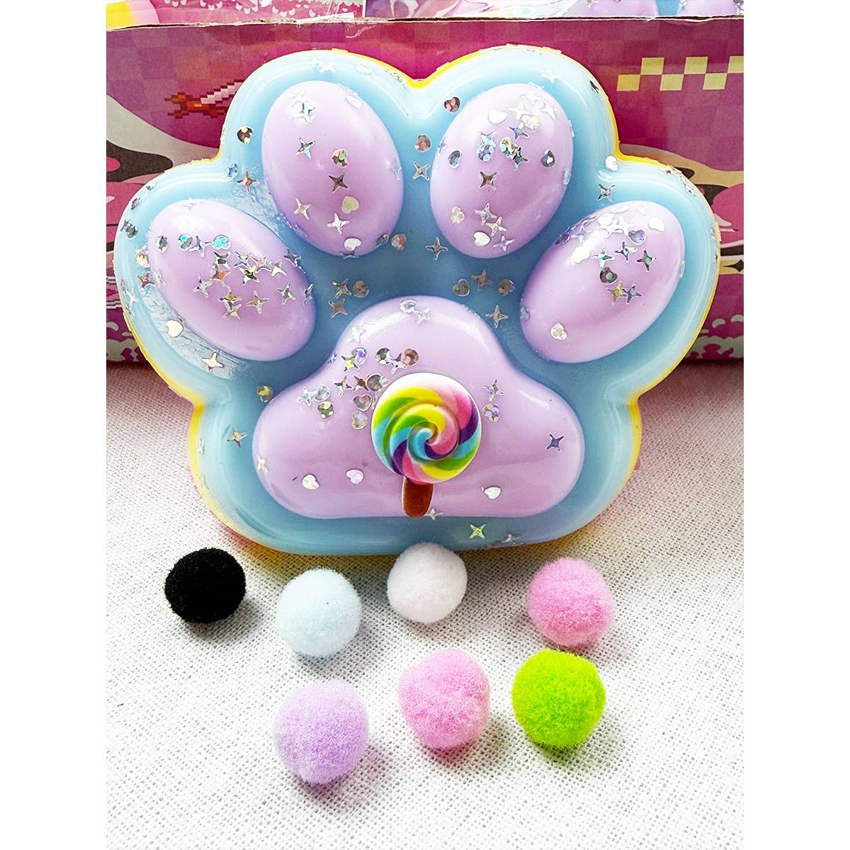 Large Addicting Paw Squishy Toys