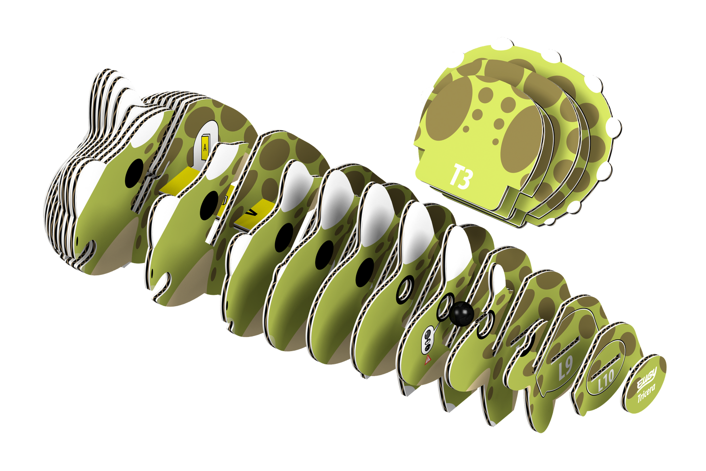 EUGY Tricera 3D Puzzle