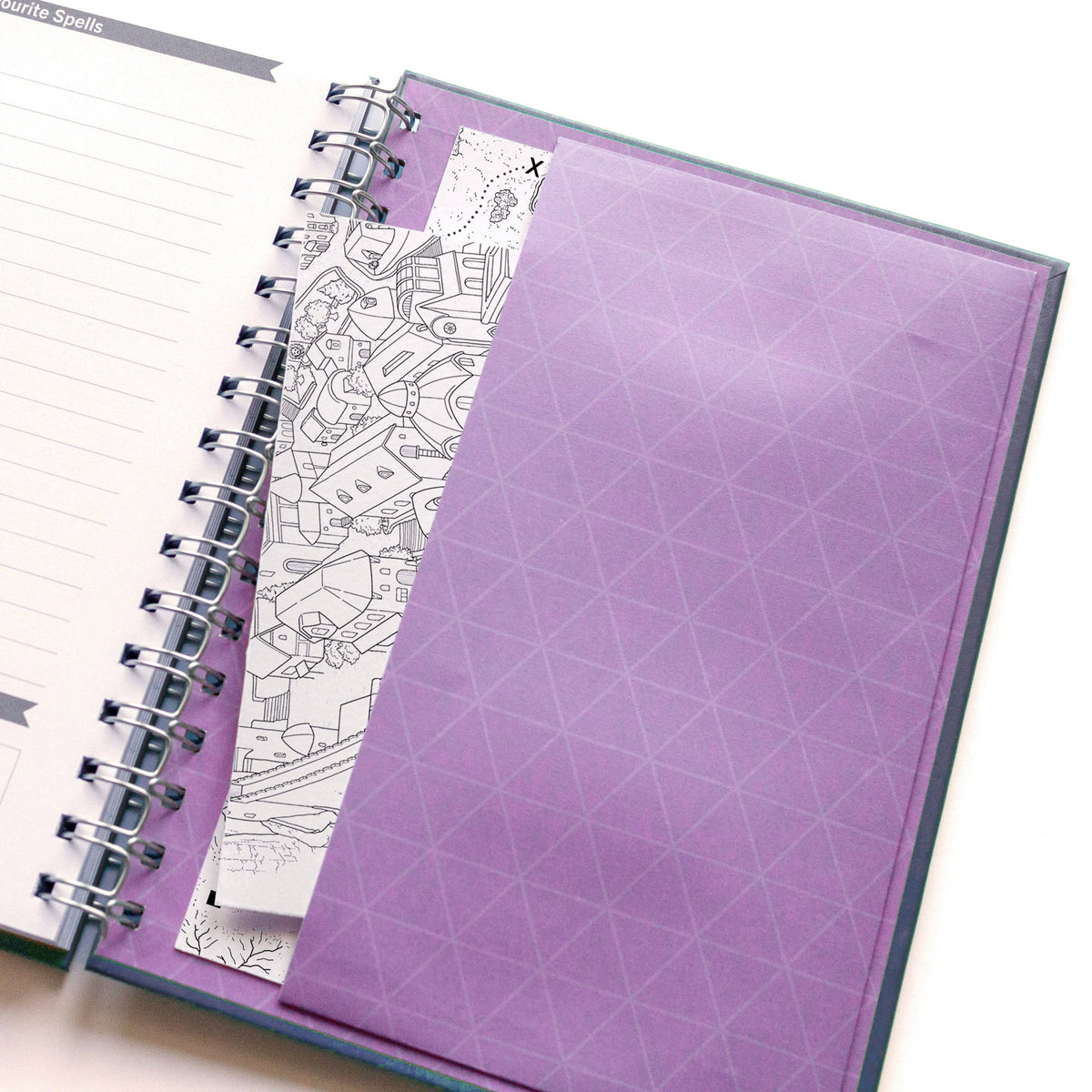 D&D Character Quest Notebook - Mystic Purple