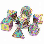7 Piece RPG Set Mythica Scorched Rainbow