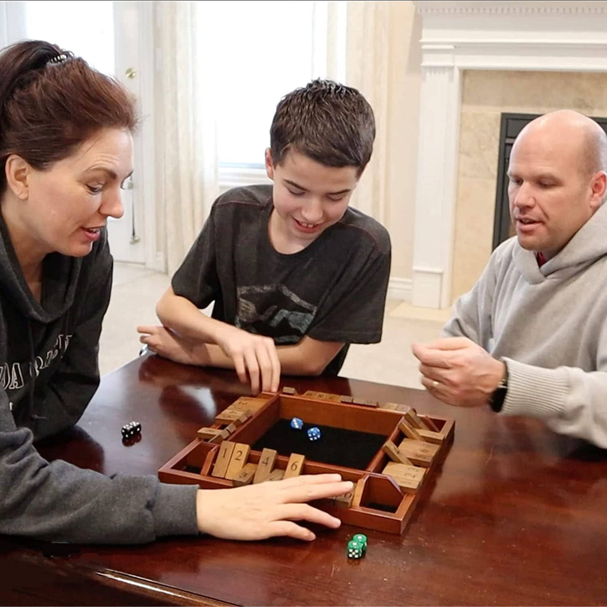 WE Games 4 Player Shut The Box Game  - 14 Inches