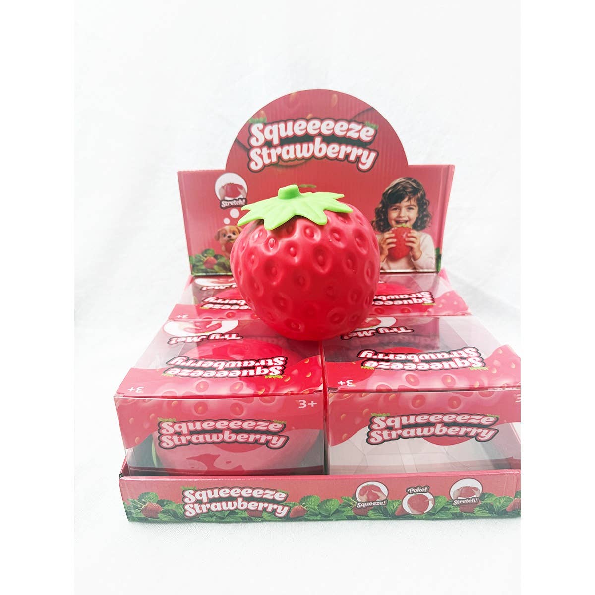 Jumbo Strawberry Squeeze Toy