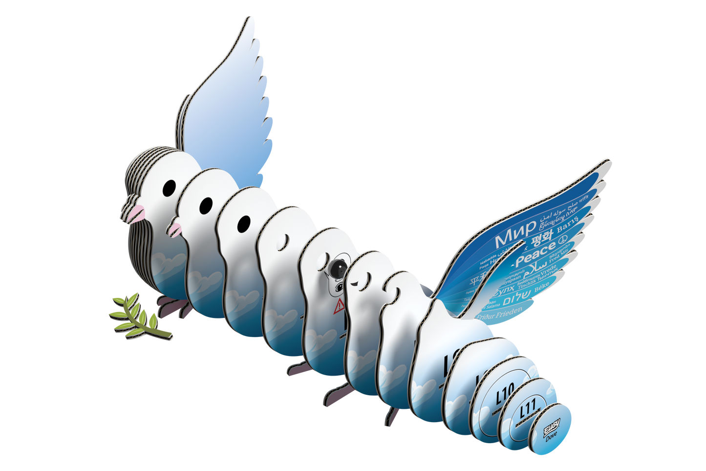 EUGY Dove 3D Puzzle