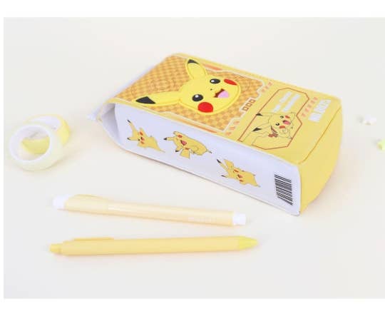 Pokémon Milk Carton Pack -Style Multi Pouch Pencil Case