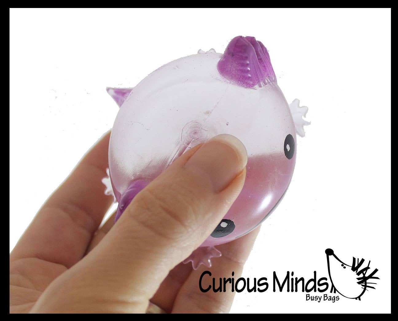 1 Axolotl Splat Ball -  Water Filled Splat Stress Ball - Thr