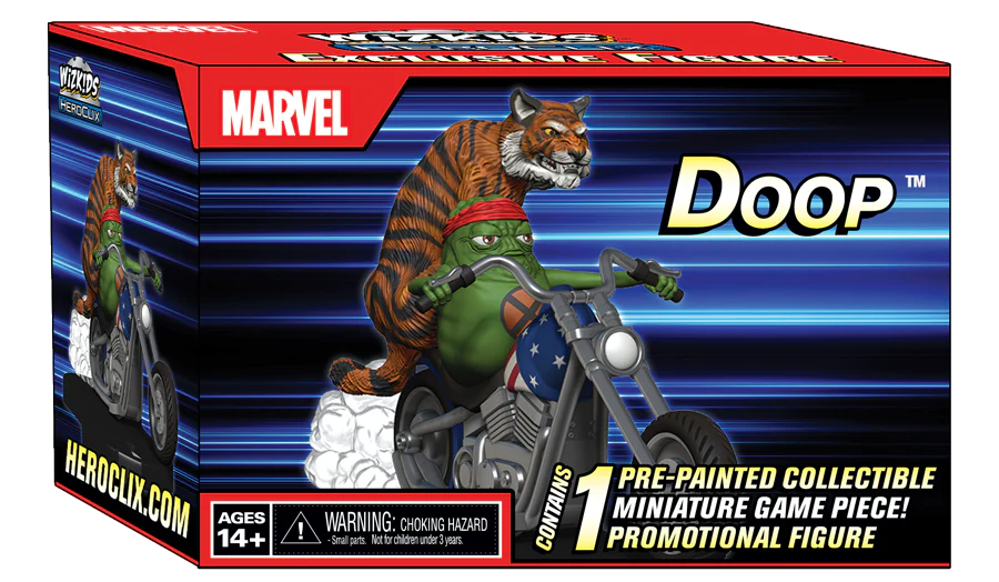 Marvel HeroClix: Doop on Motorcycle with Tiger
