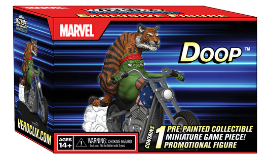 Marvel HeroClix: Doop on Motorcycle with Tiger