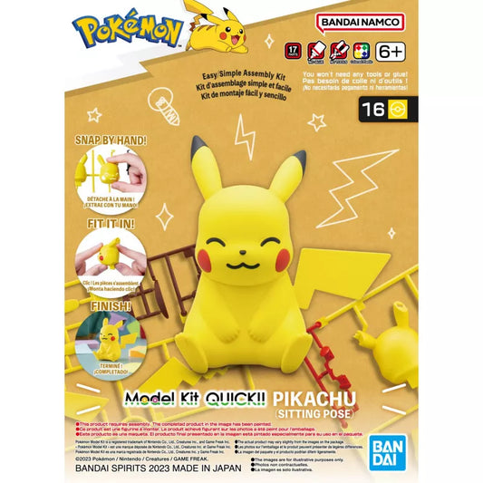 Sitting Pikachu Model Kit