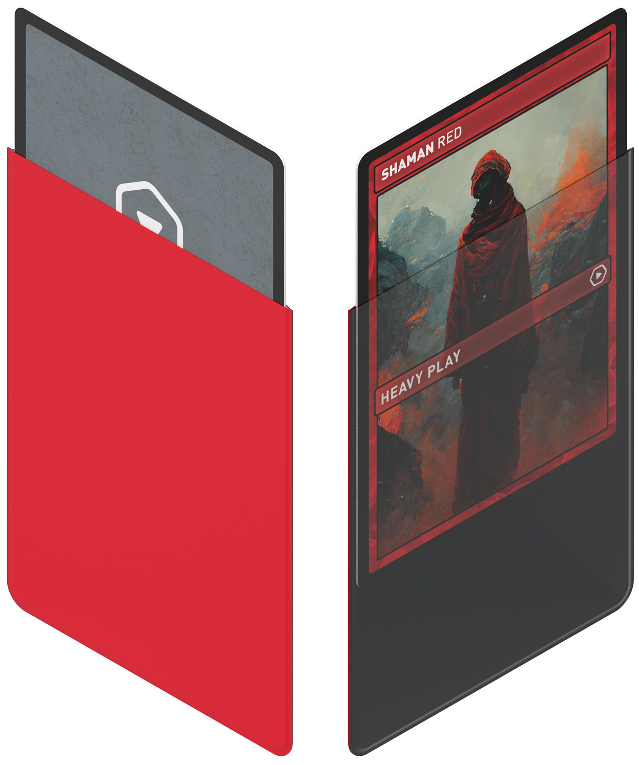 Heavy Play Shaman Red Curv Sleeves
