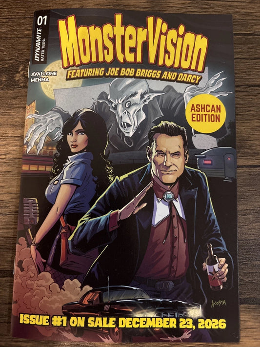 2026 Monstervision Featuring Joe Bob Briggs And Darcy #1 ASHCAN EDITION