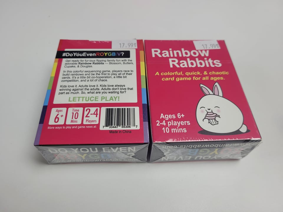 Rainbow Rabbits Card Game